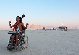 Jeppe Forchhammer på Burning Man.