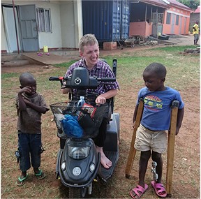 Thomas Arpe i Uganda.
